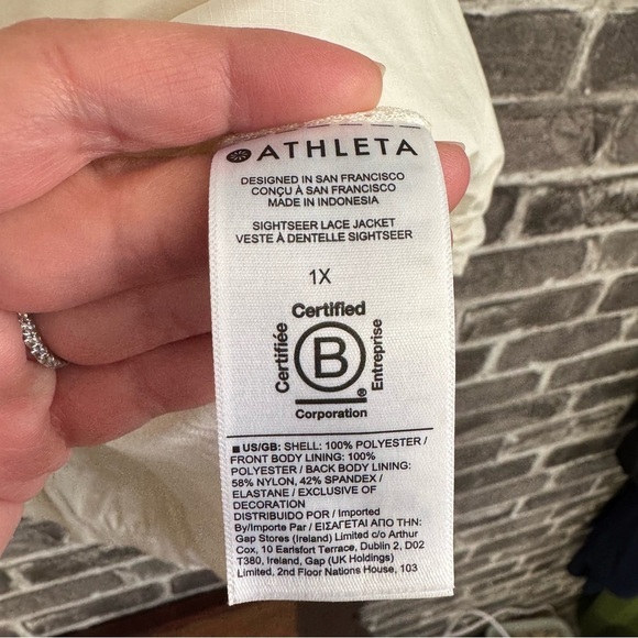 Athleta Sightseer Lace Jacket Magnolia White - Picture 8 of 15